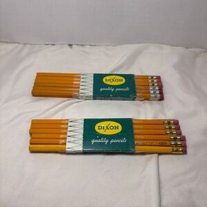 Dixon 287 Oriole Pencils Lot 2 pkg Total Of 24 Vintage USA #2 Unsharpened